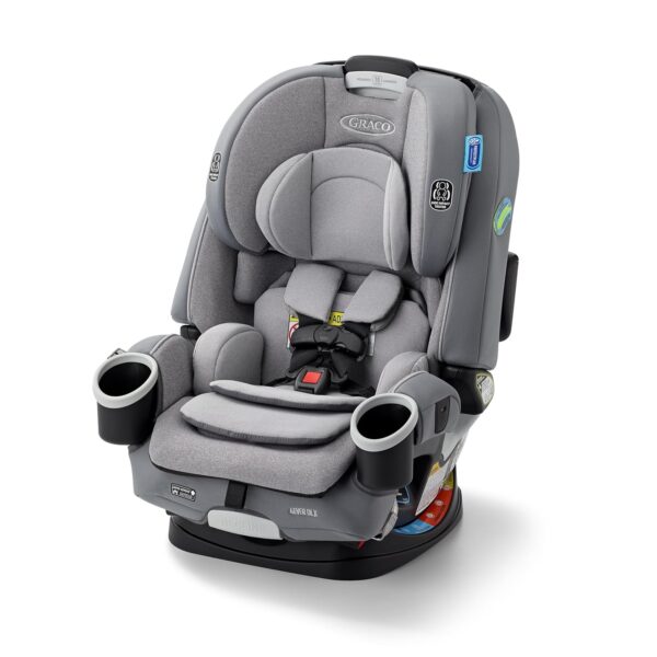 Graco 4Ever DLX 4-in-1 Car Seat – Infant to Toddler, 10 Years Use, Rear/Forward Facing & Booster – Charlie