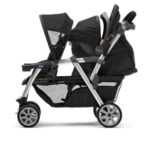 Chicco Cortina Together Double Stroller - Minerale | Black/Silver