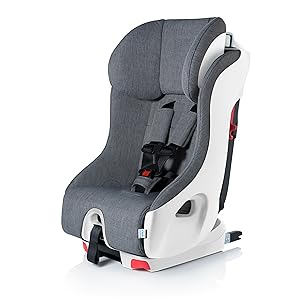 Clek Foonf Convertible Car Seat – Rigid LATCH, Crumple Zone, Adjustable Headrest, Recline & Anti-Rebound Bar (Cloud)
